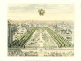 Formal Garden View I Affiche par Erich Dahlbergh