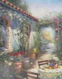 Sun Drenched Courtyard Prints by Paul Mathenia