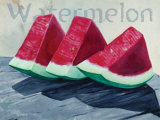 Watermelon Posters by Claire Pavlik Purgus