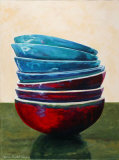 Balance of the Bowls IV Poster by Claire Pavlik Purgus