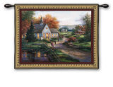 Sunday Services Wall Tapestry by T. C. Chiu