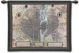 Map of Paris Wall Tapestry
