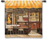 Italian Café Wall Tapestry by Fabrice De Villeneuve