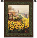 Fields of Gold Wall Tapestry by Roberto Lombardi