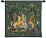 Lady and Unicorn - Sense of Sight Wall Tapestry