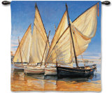 White Sails II Wall Tapestry by Jaume Laporta White Sails II Wall Tapestry by Jaume Laporta