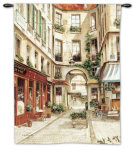 Promenade a Paris I Wall Tapestry by Fabrice De Villeneuve