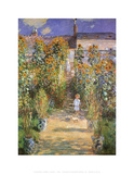 Garden at Vetheuil, c.1881 Print van Claude Monet