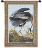 Blue Heron Wall Tapestry by John James Audubon