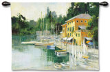 Portofino Heights Wall Tapestry by Marilyn Simandle