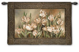 Tulips in Window Wall Tapestry by Linda Thompson