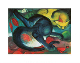 Two Cats Kunstdrucke von Franz Marc