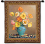 Poetic Poppies Wall Tapestry by Jennie Tomao-Bragg