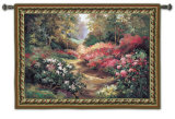 Along the Garden Path Wall Tapestry by Alix Stefan