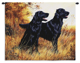 Flatcoat Retreiver Wall Tapestry by Robert May