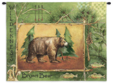 Brown Bear Wall Tapestry by Anita Phillips