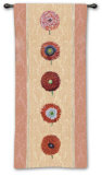 Floating Botanical: Apricot Wall Tapestry