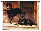 Rottweiler Wall Tapestry by Robert May