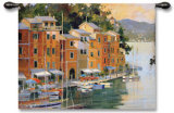 Portofino View Wall Tapestry by Marilyn Simandle
