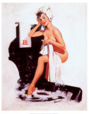 Pin-Up Girl with Towel Pósters por Joyce Ballantyne Pin-Up Girl with Towel Pósters por Joyce Ballantyne