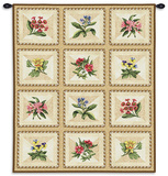 French Floral Wall Tapestry by Lacy Vance