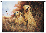 Yellow Lab Wall Tapestry by Robert May