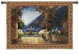 Seaside Fountain Wall Tapestry