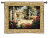 Sunlit Courtyard Wall Tapestry by Vail Oxley