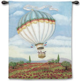 Balloon over Poppy TAPIZ DE PARED por Alexandra Churchill Balloon over Poppy TAPIZ DE PARED por Alexandra Churchill