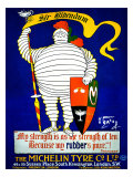 Sir Bibendum Michelin Tire Giclee Print