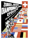 Berne Bicycle Championship, Zurich Giclee Print