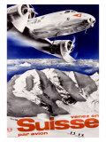 Swiss Airways Giclée-Druck