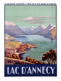 PLM Railway Lake D Annecy Travel Poster Lámina giclée PLM Railway Lake D Annecy Travel Poster Lámina giclée