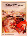 Michelin, Tire Vanquished Rail Giclee Print
