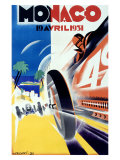 Monaco Grand Prix Formula 1, c.1931 Giclee Print