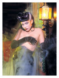 Pin-Up Girl: Munsters Vampiress Lámina giclée por David Perry