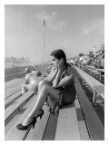 Pin-Up Girl: Dragster Raceway Giclee Print by David Perry