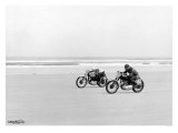 Daytona Motorcyclist Giclee Print