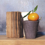 Orange and Book Prints by Amelie Vuillon