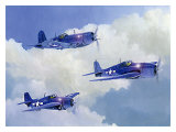 Navy Fighters of WWII Giclee Print by Douglas Castleman