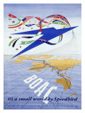 British BOAC Airline Giclee Print