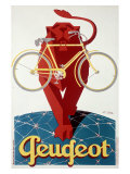 Peugeot Lion Bicycle Reproduction procédé giclée