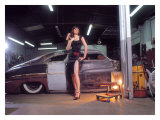 Pin-Up Girl: 1951 Chopped Mercury Lámina giclée por David Perry Pin-Up Girl: 1951 Chopped Mercury Lámina giclée por David Perry