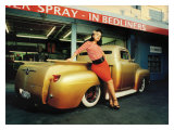 Pin-Up Girl: Truck Rod Rock a Billy Giclee Print by David Perry