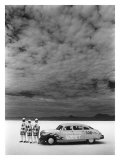 Hudson Hornet, Salt Flat Racer Giclee Print by David Perry