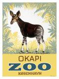 Okapi Copenhagen Zoo Giclée-Druck