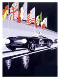 Panhard Automobile le Mans Racing Reproduction procédé giclée
