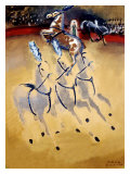 Paul Colin Circus Horse Giclée-Druck von Paul Colin