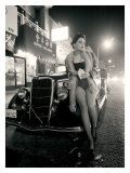 Chinatown Pin Up Girl Poster Lámina giclée por David Perry
