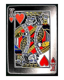Embossed King Of Hearts Photographic Print by Teo Alfonso